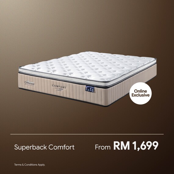 [Online Exclusive] Orthorest SuperBack Comfort Mattress